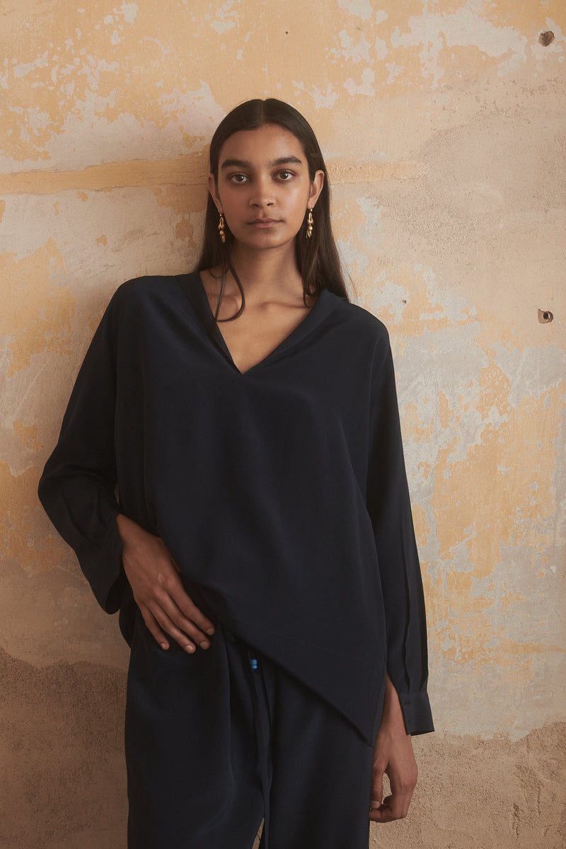 Inés Shirt in Midnight - Desert Paris