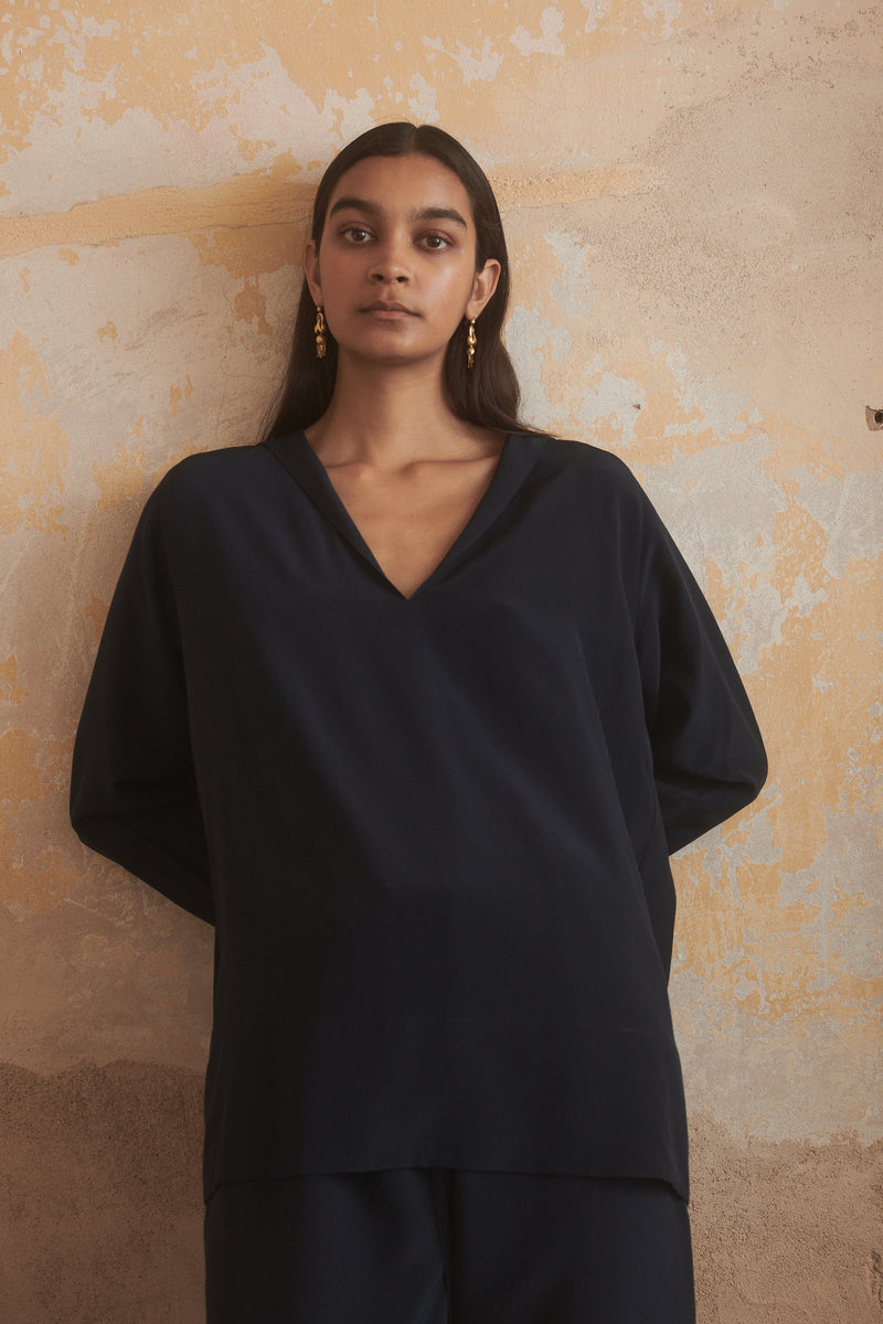 Inés Shirt in Midnight - Desert Paris