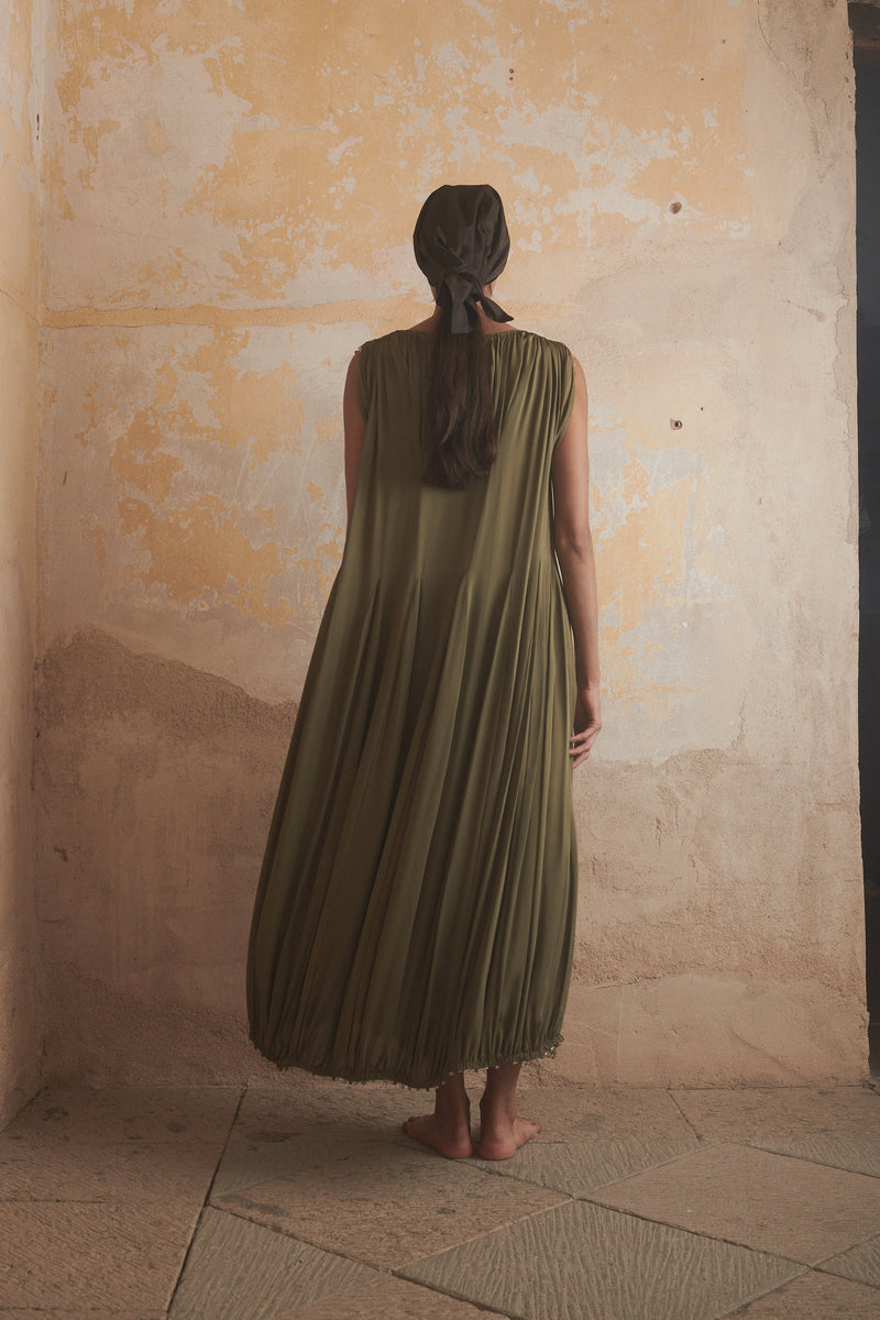 Lounés Caftan in Moss - Desert Paris