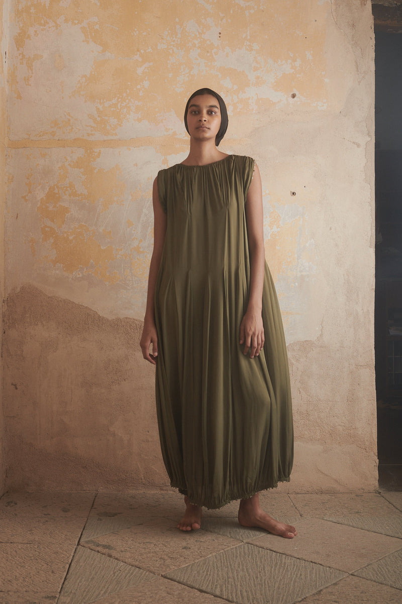 Lounés Caftan in Moss - Desert Paris