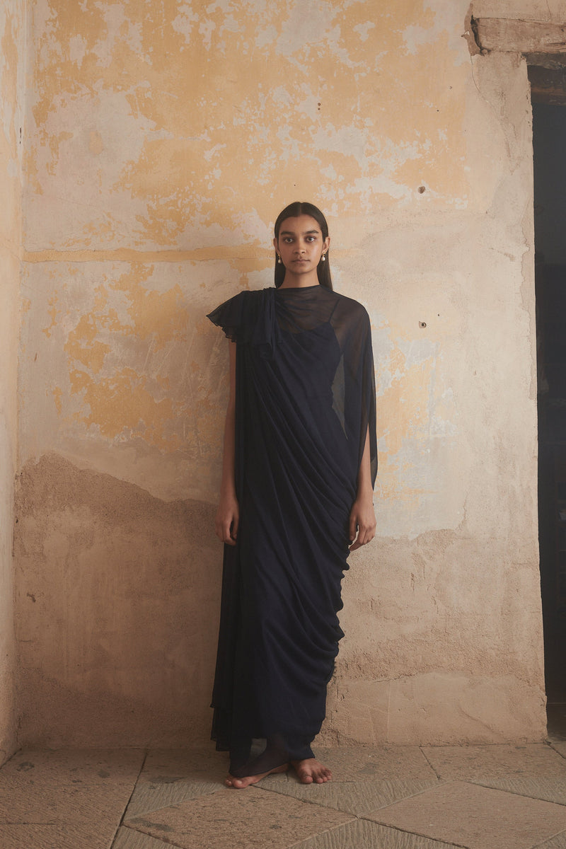 Petra Dress in Midnight - Desert Paris