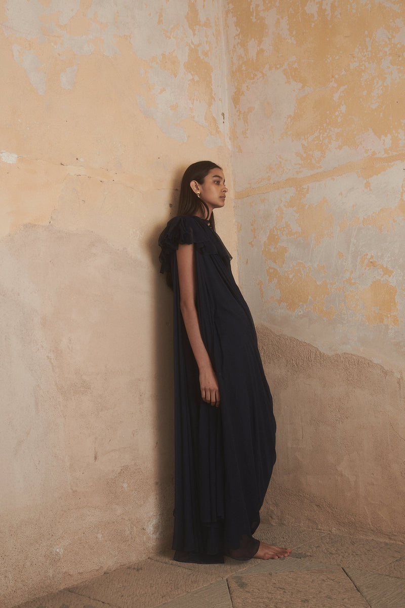 Petra Dress in Midnight - Desert Paris