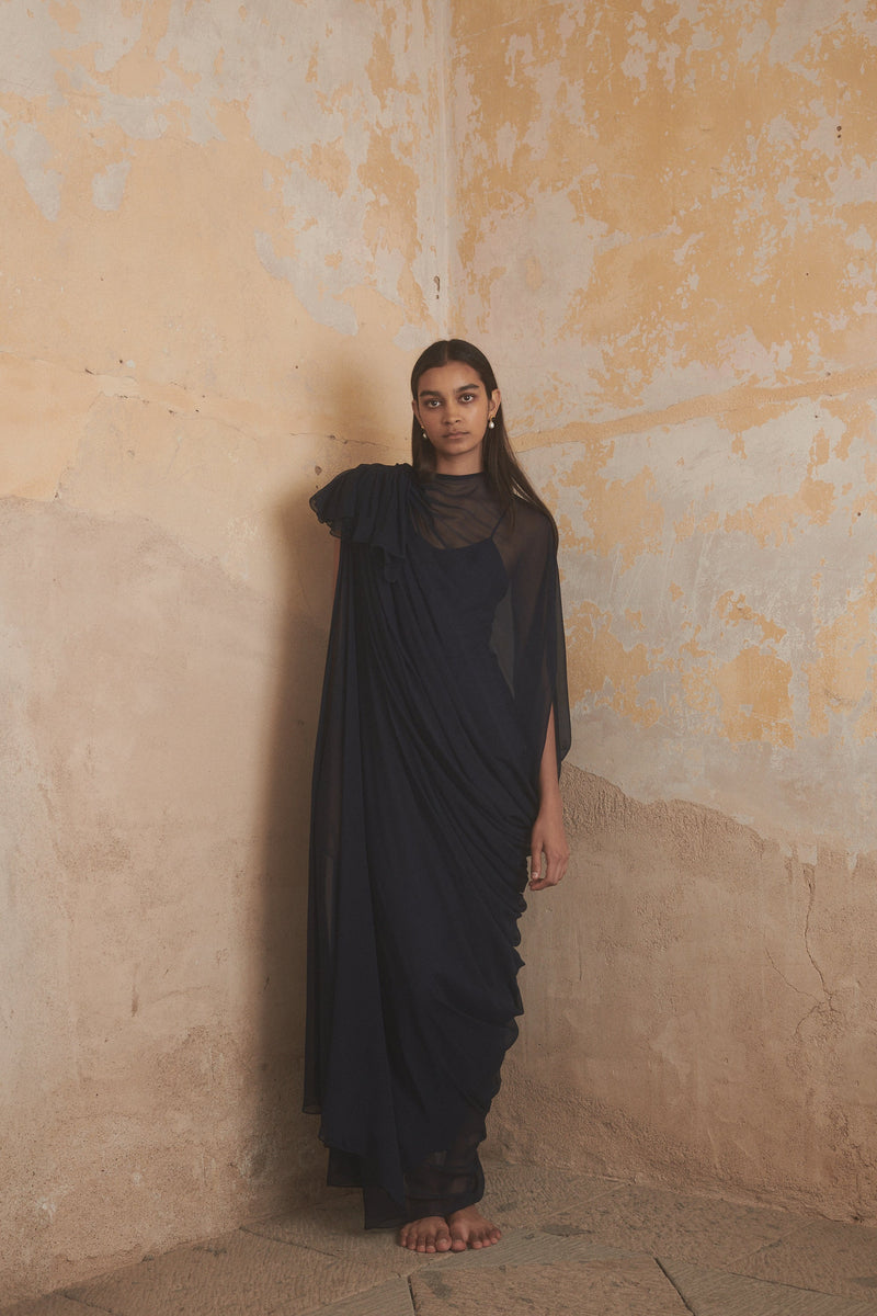 Petra Dress in Midnight - Desert Paris
