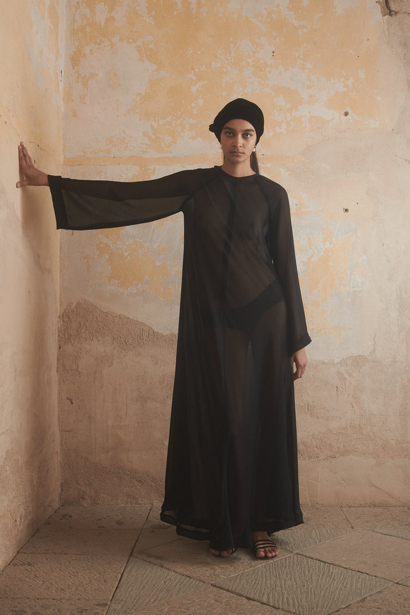 Idris Dress in Black - Desert Paris