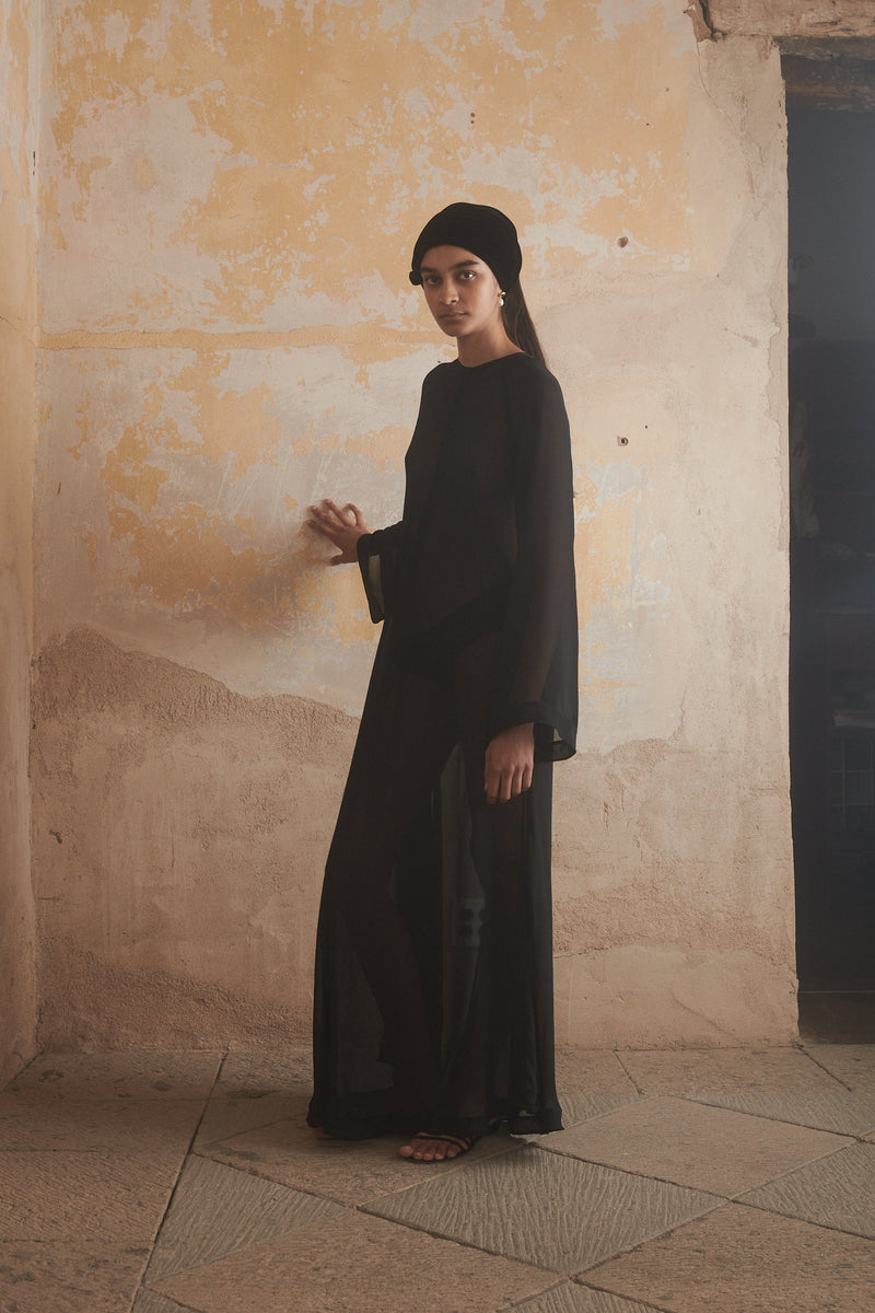 Idris Dress in Black - Desert Paris