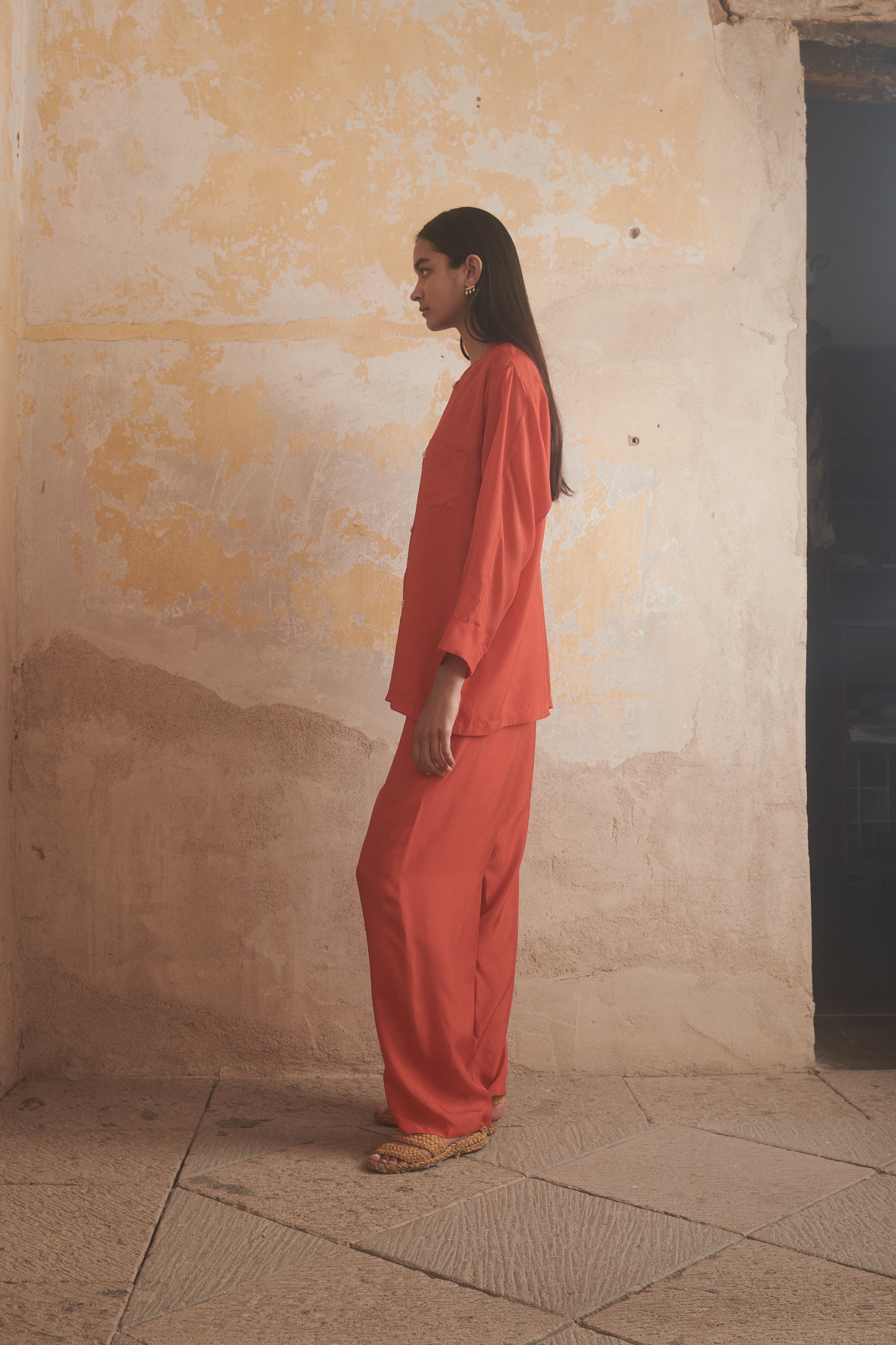 Aya Shirt in Poppy - Desert Paris