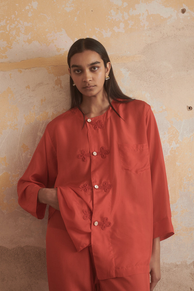 Aya Shirt in Poppy - Desert Paris