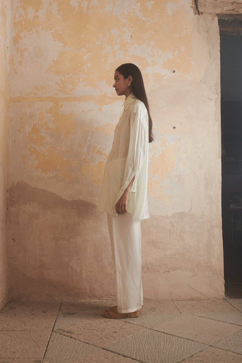 Cyra Shirt in Sea Glass - Desert Paris